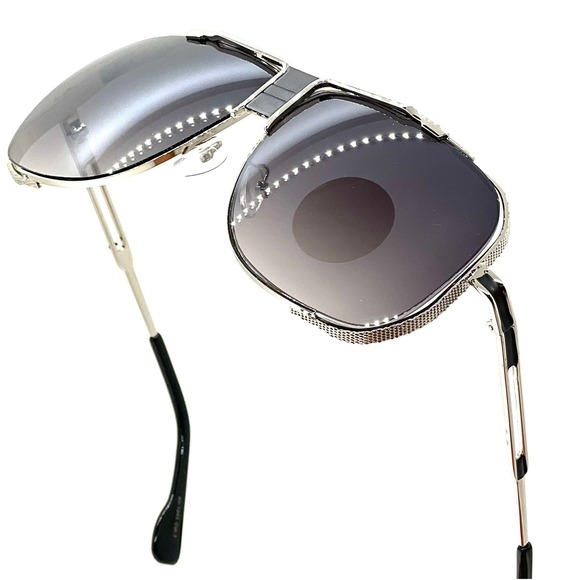 Oversized 70s Pilot Sunglasses Men Disco Sun Glasses Cool Designer Tinted Shades - Picture 1 of 5